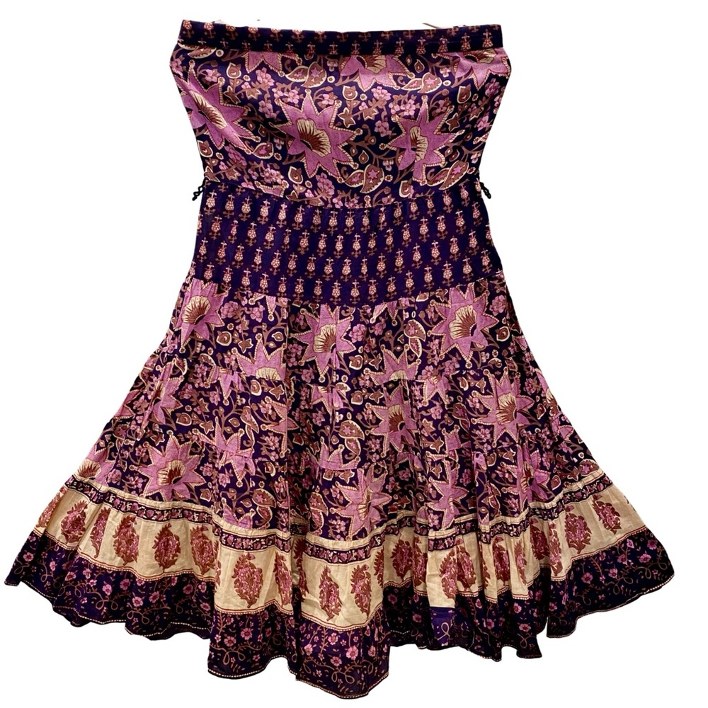 Rapsodia Strapless A-line Floral Dress